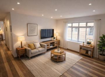 Sala - gerado por IA · Apartamento reformado 2 quartos no Fazendinha – excelente para morar ou investir