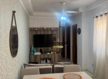 Sala · Apartamento com 2 dormitórios à venda, 56 m² por R$ 385.000,00 - Utinga - Santo André/SP