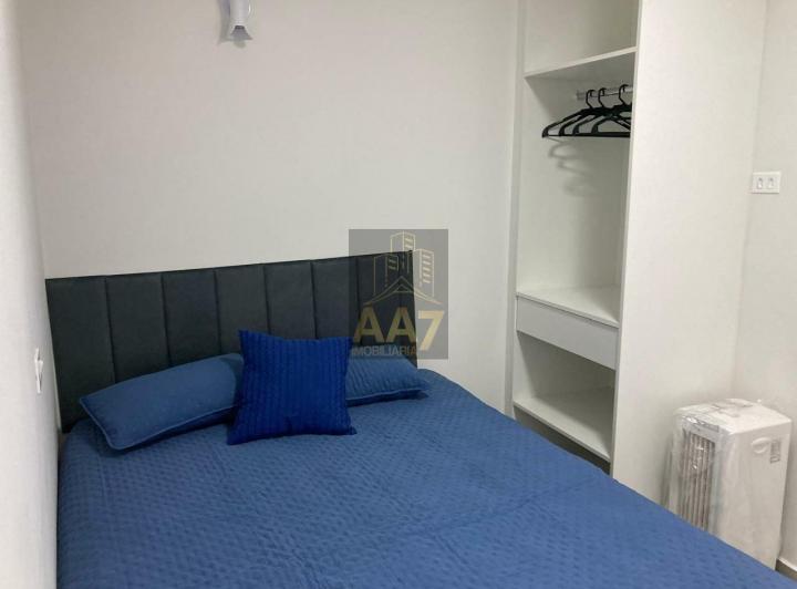 Foto do imóvel - Studio novo, mobiliado, incluindo cama, geladeira, fogão, tv, armários e utensílios