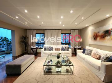 Apartamento · 300m² · 4 Quartos · 4 Vagas · Apartamento a venda com 300m2 no real parque com vista livre em predio com quadra de tenis, 4 suites