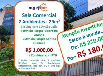 1b87f0e97e9fa36c3d5c777f6e6d97fd4a6b219d · Sala, 29 m² - venda por R$ 180.000,00 ou aluguel por R$ 2.000,00/mês - Jardim Esplanada II - São Jos