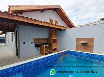 Casa de 2 quartos, Itanhaém · Casa com 125 m² e 2 quartos à venda em Nova Itanhaem, Piscina, churrasqueira