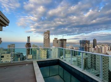 Apartamento · 296m² · 4 Quartos · 3 Vagas · Cobertura Duplex à venda em Meia Praia – Itapema | Frente Nereu Ramos | 4 Suítes | Piscina Privativa