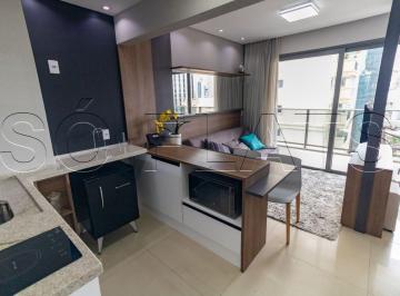 Apartamento · 36m² · 1 Quarto · 1 Vaga · Flat com 1x dormitório tipo studio para locação em Pinheiros próx da Av Bri. Faria Lima. Sem fiador