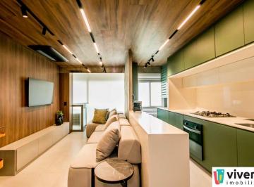 Apartamento · 50m² · 1 Quarto · 1 Vaga · APARTAMENTO DE 50M² TOTALMENTE MOBILIADO - ALPHAVILLE!