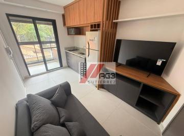 24a9c938a788fbf11652157b715f305e8db680a0 · Apartamento novo e totalmente mobiliado com 1 suíte, varanda gourmet, ar-condicionado e lazer comple