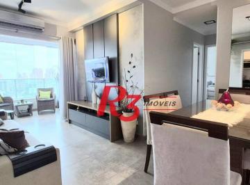 fd2910912a3cc0daa34dfa217c0a3388a0dbfa6e · Apartamento com 2 dormitórios à venda, 63 m² por R$ 770.000,00 - Campo Grande - Santos/SP
