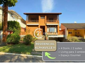 43456e1d3e402c3bd9321bbc1592efaaea5af56a · Casa com 4 dormitórios à venda, 305 m² por R$ 2.750.000,00 - Residencial Onze (Alphaville) - Santana