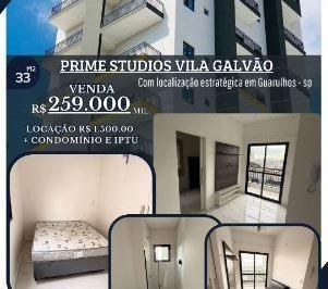 b37448fcf9d8804c0e6b0dc5b4af4bb119585562 · Apartamento com 1 dormitório à venda, 33 m² por R$ 269.000,00 - Vila Galvão - Guarulhos/SP