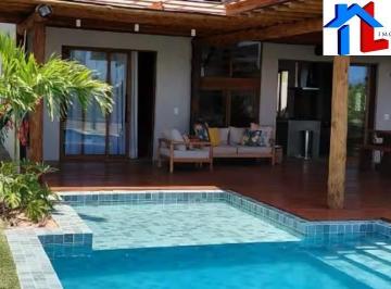 Foto 01 · VENDO Costa do Sauipe, casa 264,70m², 4 suítes, sala ampla, 5 banheiros, cozinha, área de serviço, 2