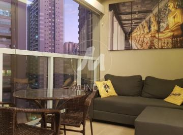 Varanda/Sacada · Apartamento (flat) 1 dormitórios, cozinha planejada, portaria 24 horas, lazer, espaço gourmet, salão