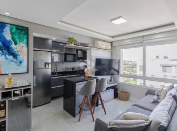 Apartamento · 55m² · 2 Quartos · 2 Vagas · Excelente apto 2 dormitórios com suíte, churrasqueira, nos altos da Cristiano Fischer