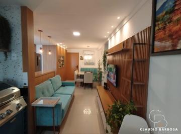Apartamento · 80m² · 3 Quartos · 2 Vagas · Lindo Apartamento de 03 Quartos na Praia de Itaparica com Varanda e Lazer Completo!