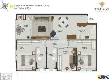 70f5c1c4 · Apartamento, 3 dormitórios, 85.27 m², em Jardim Eldorado
