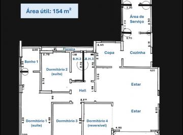 Apartamento de 4 quartos, São Paulo · Apartamento c/ 4 quartos (2 suítes) e 154 m² à venda na Chácara Klabin / Vila Mariana