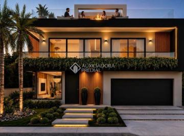 Casa · 500m² · 4 Quartos · 2 Vagas · Casa de alto padrão à venda no Reserva da Pedra - Pedra Branca, Palhoça/SC | 500m², vista permanente