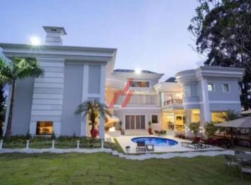 Foto 01 · Luxuosa mansão de 6 quartos e 6 suítes em Tamboré, Santana de Parnaíba-SP: 3 salas, 6 banheiros, 12