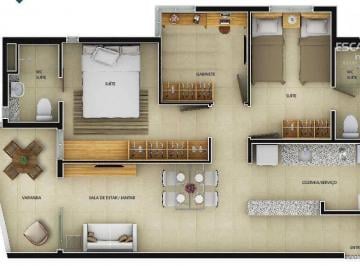Apartamento · 70m² · 3 Quartos · 2 Vagas · Apartamento em Edson Queiroz, Fortaleza/CE de 70m² 3 quartos à venda por R$ 897.265,25
