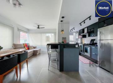 Living · APARTAMENTO MOBILIADO 70M² DE 2 DORMITÓRIOS E 1 VAGA - BAIRRO MENINO DEUS