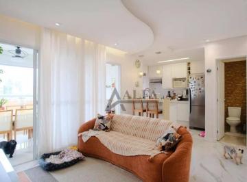 Sala de Estar · ** Boulevard dos Cristais - Maravilhoso apartamento c/ ampla varanda gourmet c/ churrasqueira - Em f