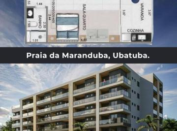 4448fe7be3931bafd671e6b331214f4d3cca5be9 · Apartamento com 1 dormitório à venda, 35 m² por R$ 285.536,00 - Balneário Maranduba - Ubatuba/SP