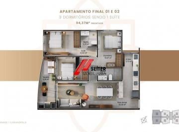 Apartamento · 94m² · 3 Quartos · Apartamento no Jardim do Oriente em Florianópolis