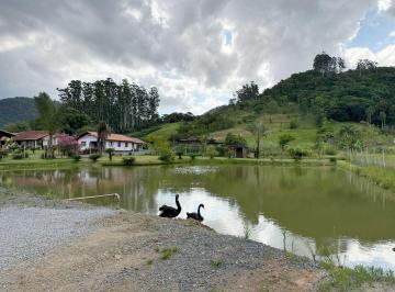 Rural · 5000m² · 2 Quartos · 2 Vagas · Mini sítio à venda em Tiroleses com piscina e lagoa