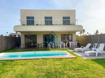 Casa · 210m² · 5 Quartos · 2 Vagas · Casa à venda na Praia do Patacho com 5 Suítes, Mobiliada, Piscina, 210m² Rota Ecológica dos Milagres