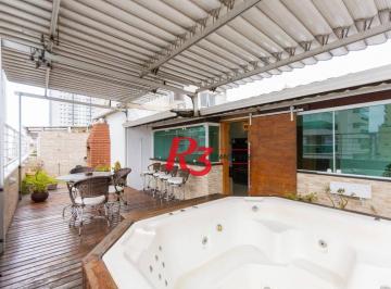 011b34eb925af3e780dccc2e7a558a334022bf75 · Cobertura com 3 dormitórios à venda, 149 m² por R$ 1.850.000,00 - José Menino - Santos/SP