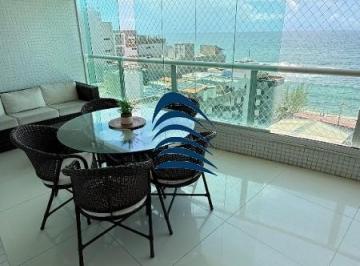 Foto 01 · Terrazzo Ondina  São 2/4 sendo uma suíte, vista mar, 98m², banheiro social e de serviços, varandão g