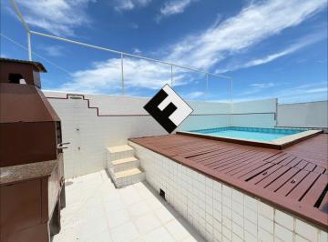 Apartamento de 2 quartos, Salvador · COBERTURA NA PITUBA - 2/4 COM SUÍTE, VAZIA, VISTA MAR, PISCINA, CHURRASQUEIRA E 02 GARAGENS.