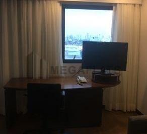 Apartamento · 28m² · 1 Quarto · 1 Vaga · Apartamento para locação em Indianópolis, São Paulo-SP: 1 quarto, 1 sala, 1 banheiro, 1 vaga de gara