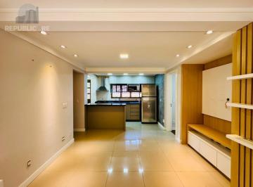 Sala e Cozinha integradas · 2 Dormitórios Semi Mobiliado com Churrasqueira e Vaga no Coração do Bairro Petró