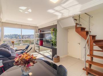 Apartamento · 132m² · 2 Quartos · 1 Vaga · Cobertura 02 dormitórios sendo uma suíte e terraço com churrasqueira à venda no Partenon