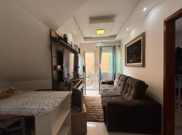 Sala · Casa de condomínio com 2 dormitórios à venda, 40 m² por R$ 320.000 - Maracanã - Praia Grande/SP