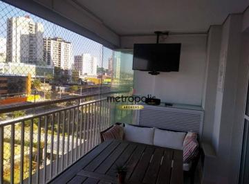 Sacada · Apartamento com 2 dormitórios para alugar, 123 m² por R$ 8.505,00/mês - Centro - São Bernardo do Cam