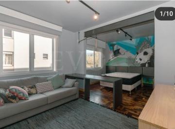 Foto 01 · Apartamento estilo loft mobiliado com 35m² para alugar no Cristo Redentor