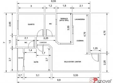 img0 · Apartamento para Venda por R$350.000,00 com 1 vaga e 2 dormitórios - Jardim utinga, Santo andré / SP