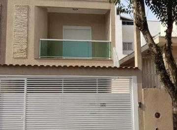 Casa · 187m² · 3 Quartos · 4 Vagas · Sobrado Residencial com 3 Dormitórios, 4 Vagas e 187 m² na Vila Valparaíso, Santo André