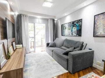 Apartamento · 100m² · 3 Quartos · 2 Vagas · Apartamento no Campestre, Santo André – 3 Dormitórios (1 Suíte), 2 Vagas, Mobiliado