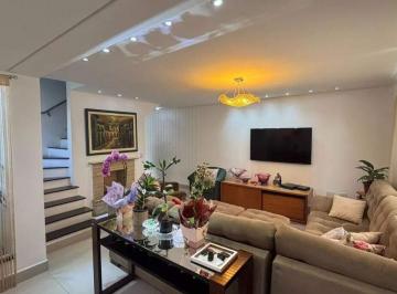 Casa · 178m² · 4 Quartos · 3 Vagas · Sobrado Residencial no Jardim, Santo André – 4 suítes, 3 vagas, Financia