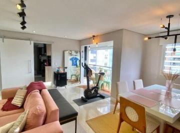 Apartamento · 85m² · 2 Quartos · 2 Vagas · Apartamento 85m² com 2 Dorms (1 Suíte) na Frente, Jardim Santo André — Vista Mar e 2 Vagas