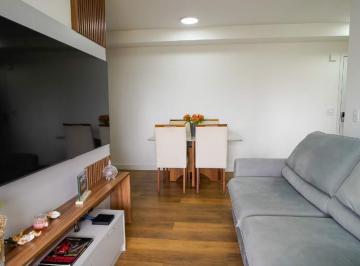 Apartamento · 96m² · 3 Quartos · 2 Vagas · Apartamento andar alto, 3 Dormitórios com 2 Suítes, Frente, 96 m², Mobiliado – Vila Guiomar, Santo A
