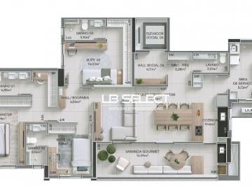 cc8caab340f91f446c58ab0da1bb0513526a69c0 · Apartamento no bairro Jardim Sul com três suítes e varanda gourmet.