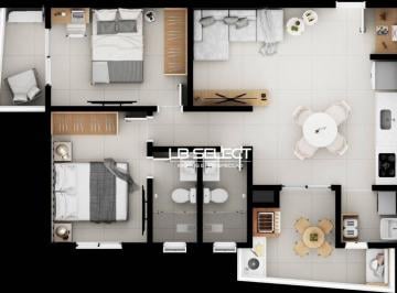 01ed524da5514ec99a7d1e32ccb8e55d4d3bfc41 · Apartamento com dois quartos, uma suíte e área gourmet.