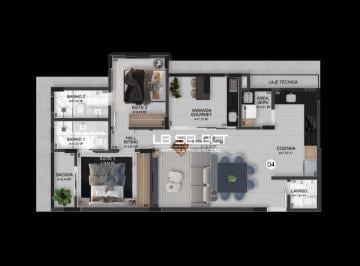 aa71cba21ef9d2e3370574d6f73f5fc4dbdecf1c · Apartamento com dois quartos, sendo duas suites e varanda gourmet.
