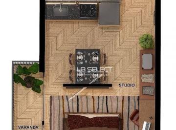 e1a85fa710ed721645db525a032dfef6fa62d32d · Studio com 1 dormitório à venda, 42 m² por R$ 390.000,00 - Umuarama - Uberlândia/MG