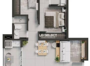 ba24f4b09ee06260042d69fb9ef1459d06d7928a · Apartamento com 2 dormitórios à venda, 59 m² por R$ 437.635,00 - Santa Mônica - Uberlândia/MG