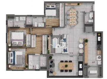 544b7948705a0d0d1b2228d40b907b13aef56ee9 · Apartamento com 3 dormitórios à venda, 120 m² por R$ 1.252.934,86 - Jardim Karaíba - Uberlândia/MG