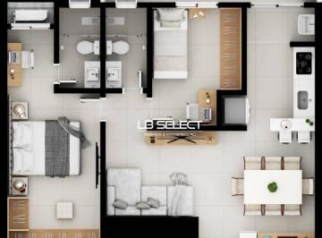 b4ea76e539266c73e375124467fa1d352e08e308 · Apartamento com dois quartos, uma suite, sacada e vaga para dois carros.